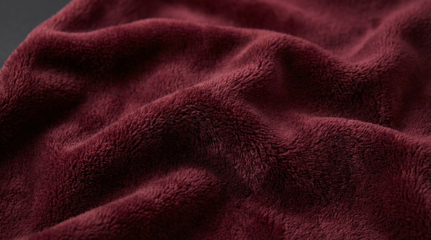 Blanki Plush Blanket — Burgundy