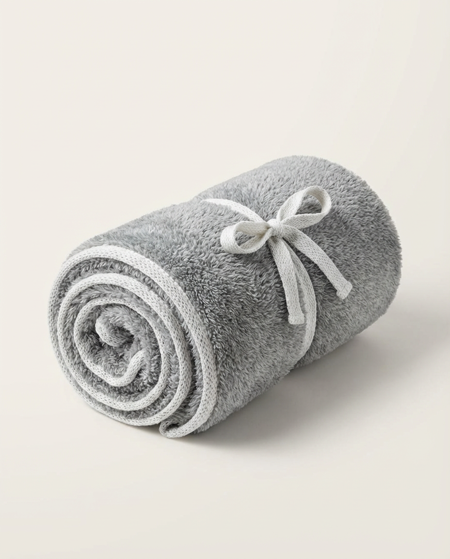 Blanki Faux Fur Blanket — Grey